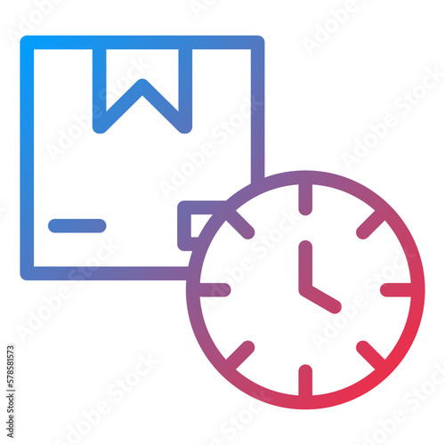 Free Download Vector Design Delivery Time Icon Style - GFXLoad