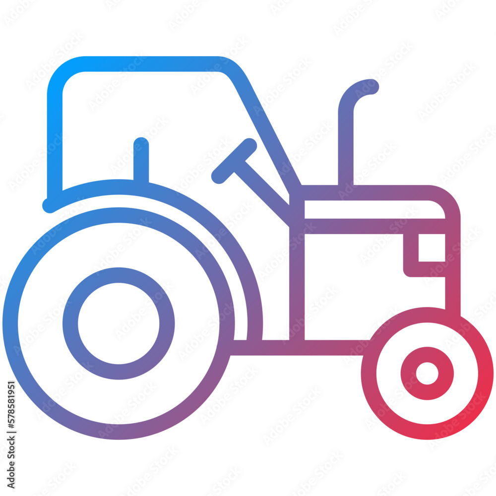 Vector Design Tractor Icon Style Vector Design Tractor Icon Style