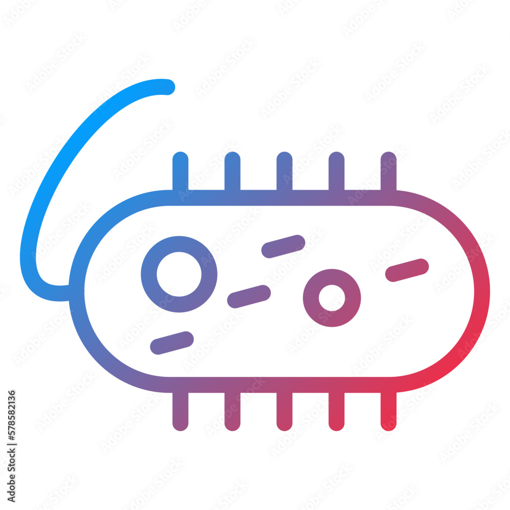 Vector Design Bacteria Icon Style Vector Design Bacteria Icon Style