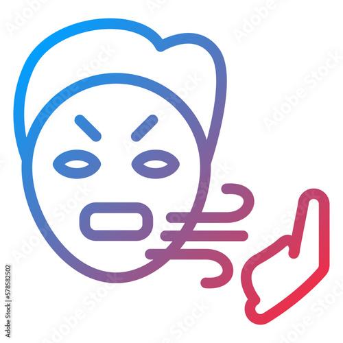 Vector Design Bad Breath Icon Style