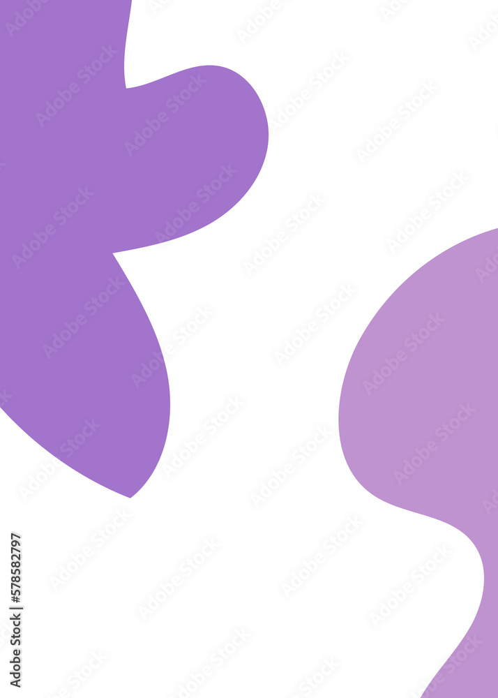 Purple Abstract Shapes Decor Background 