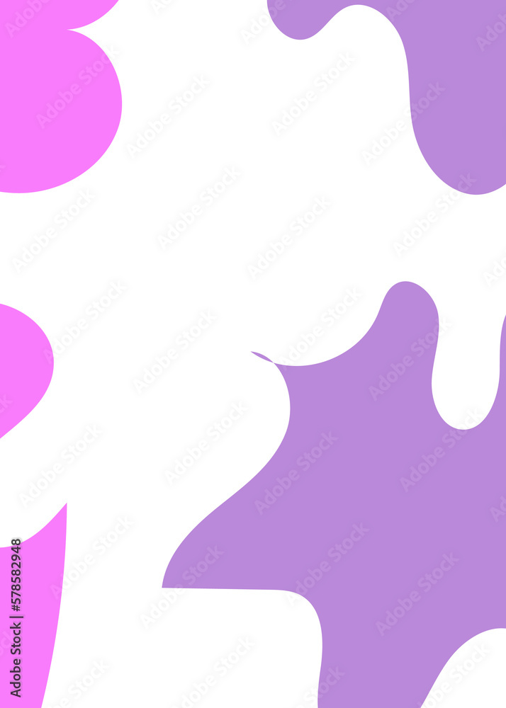 Purple Abstract Shapes Decor Background 