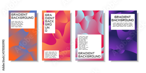 Modern trendy and simple gradient cover design template. Enhance your creative product with a simple touch of gradient design