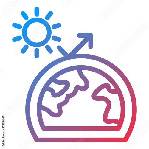 Vector Design Greenhouse Effect Icon Style