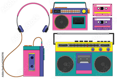 Retro objects and electronic devices