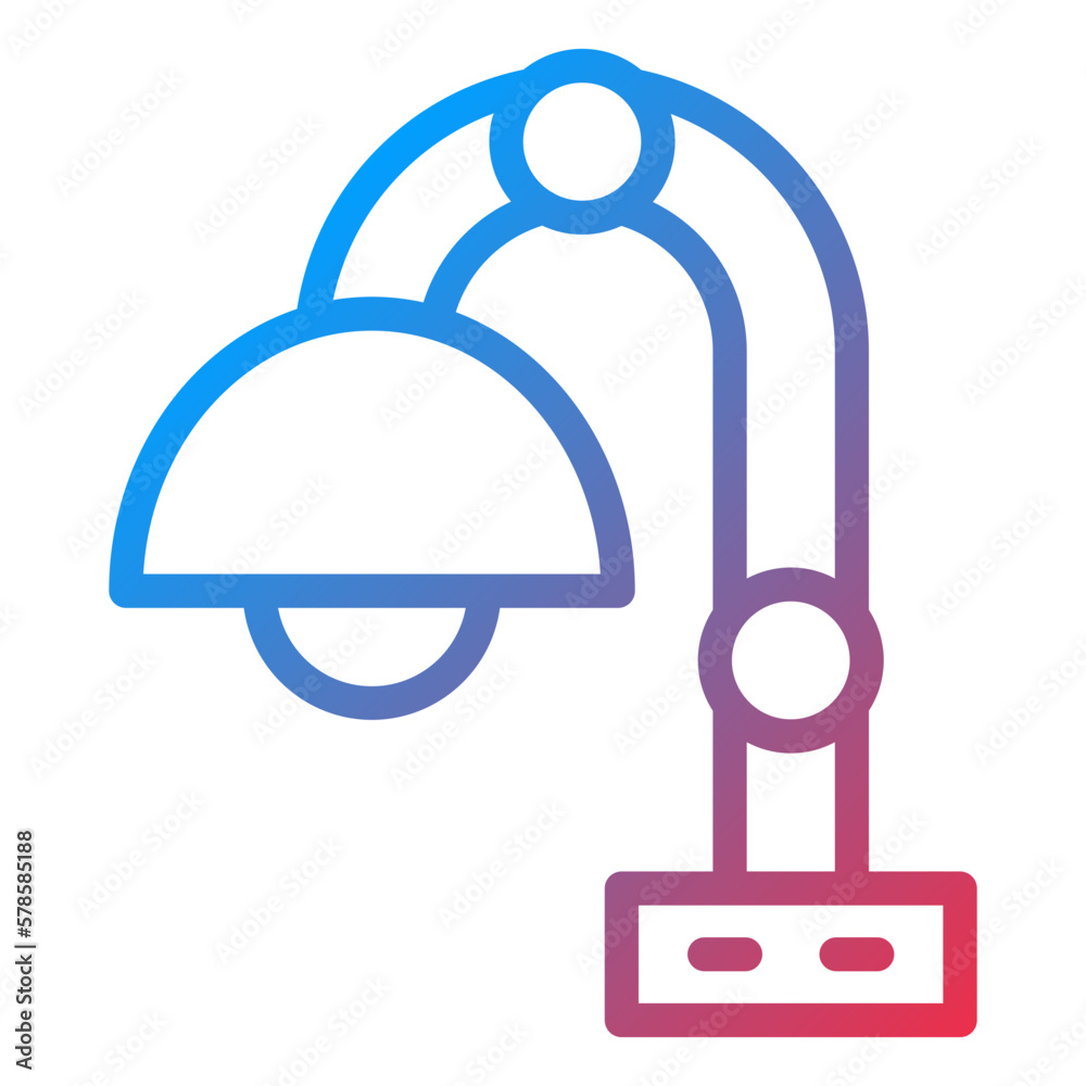 Vector Design Desk Lamp Icon Style Vector Design Desk Lamp Icon Style