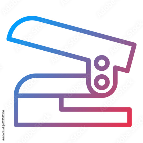 Vector Design Hole Puncher Icon Style