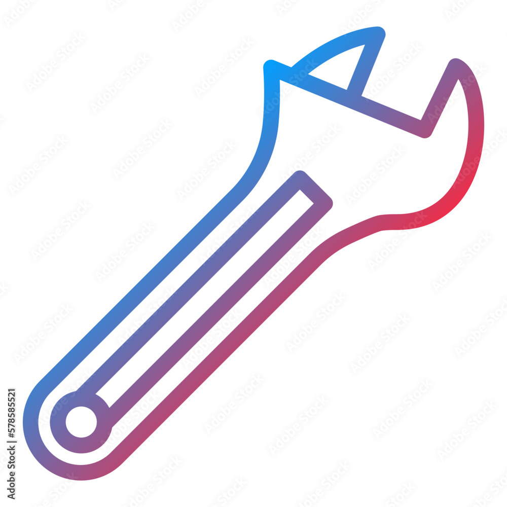Vector Design Wrench Icon Style Vector Design Wrench Icon Style