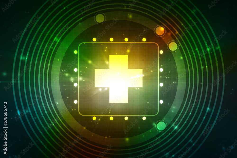 Obraz premium 2d illustration plus sign symbol