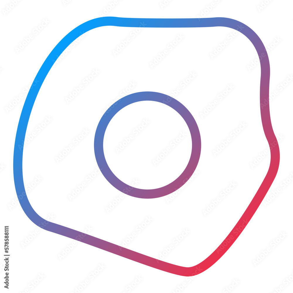 Vector Design Fried Egg Icon Style