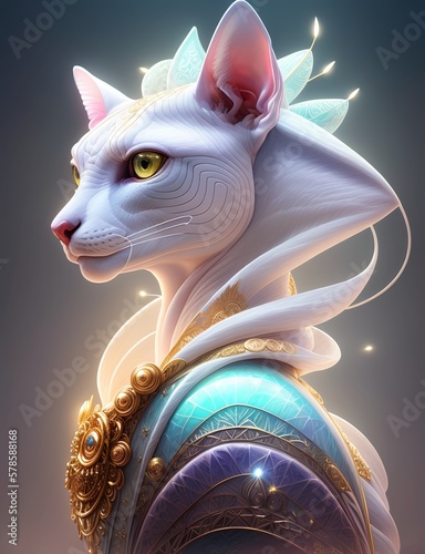 cat goddess, feline deity, ...