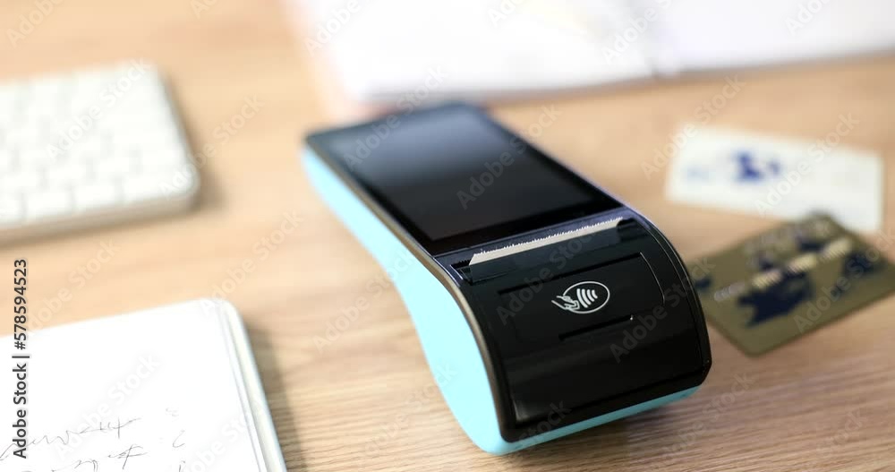 Bank pos terminal and portable banking terminal