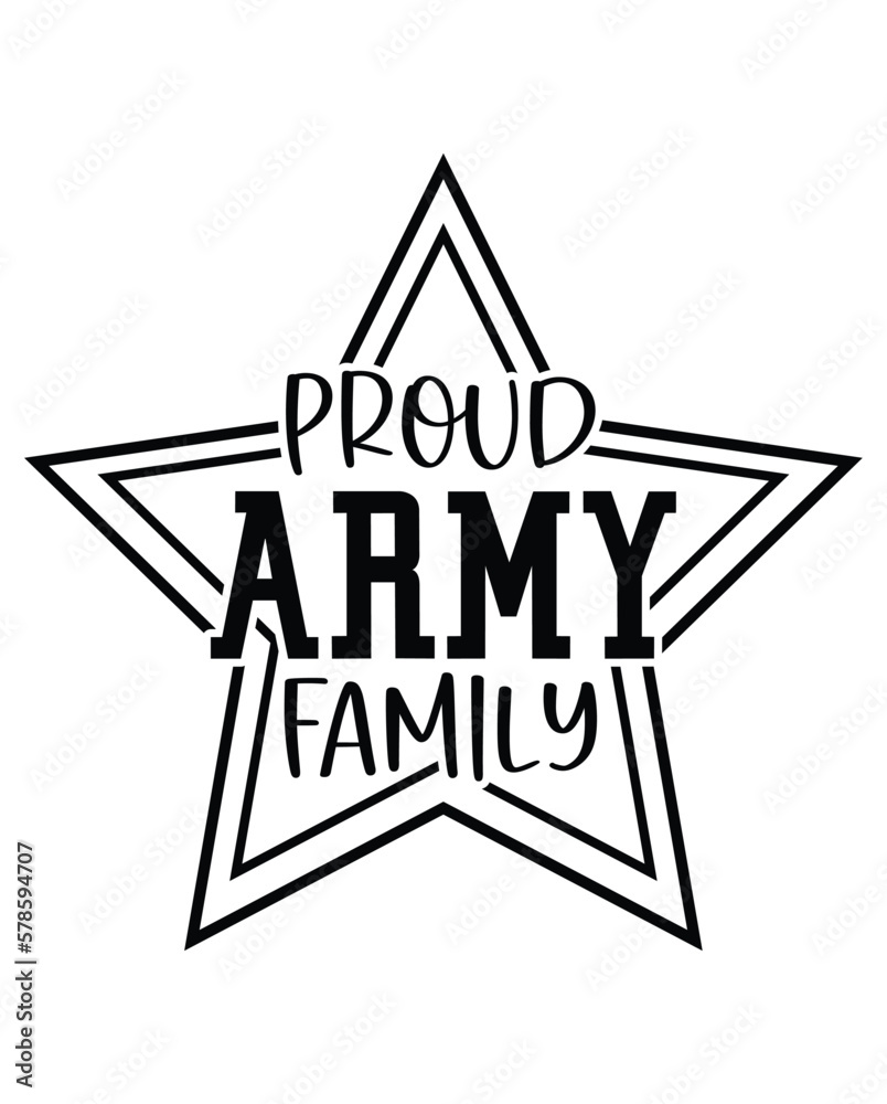 Proud Army Family design