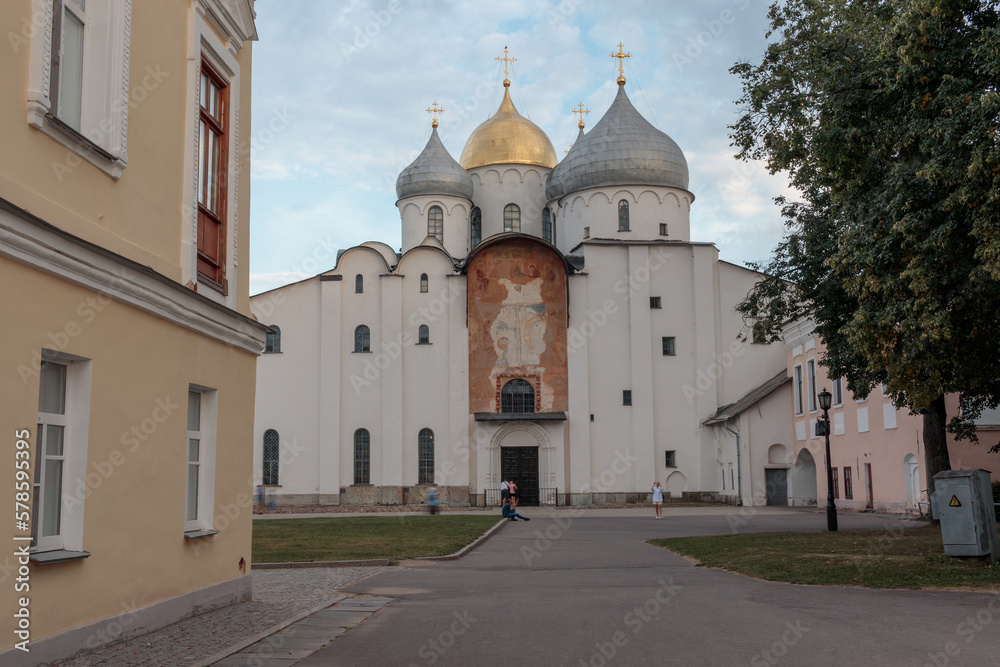 View of saint Sophia Cathedral in Novgorod Veliky.