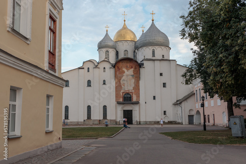 View of saint Sophia Cathedral in Novgorod Veliky.