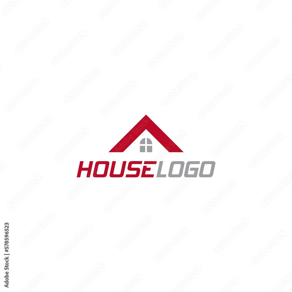 House logo real estate company isolated on white background House logo real estate company isolated on white background