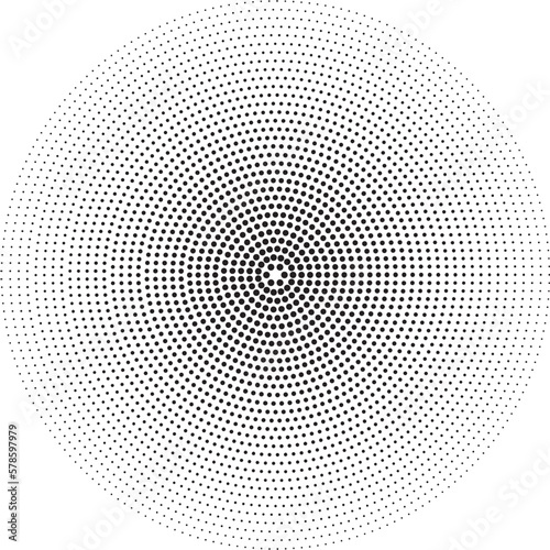 Free vector halftone circular classic background set of four