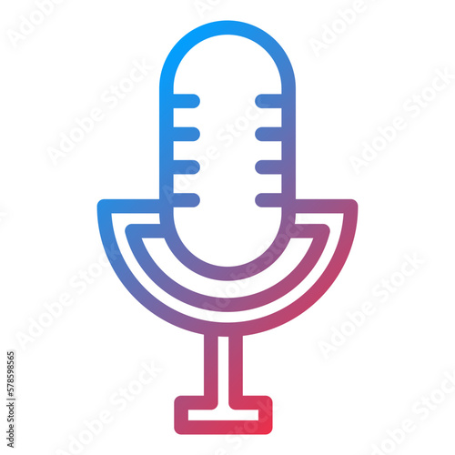 Vector Design Microphone Icon Style