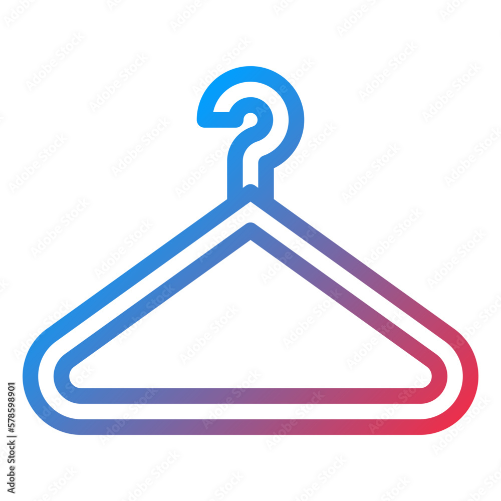 Vector Design Clothes Hanger Icon Style Vector Design Clothes Hanger Icon Style