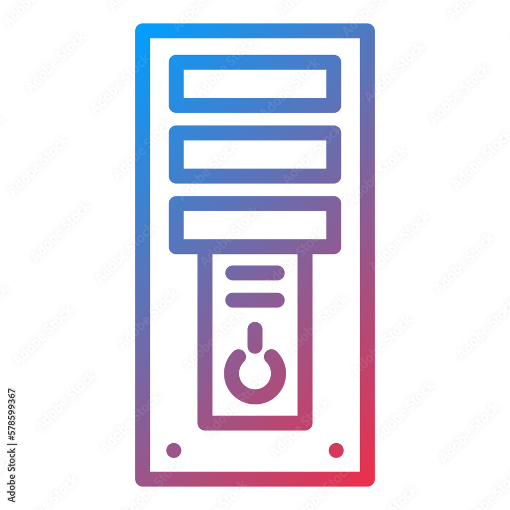 Vector Design Computer Tower Icon Style Vector Design Computer Tower Icon Style