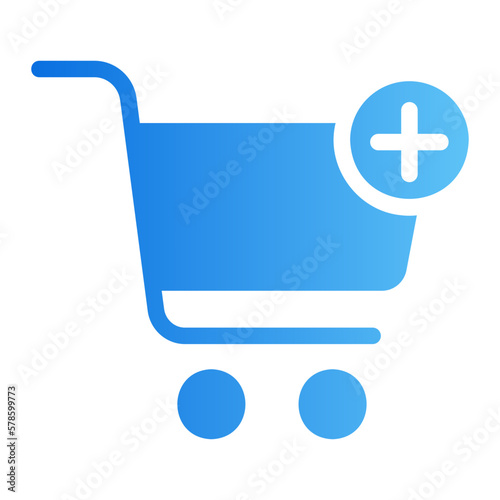 shopping cart gradient icon