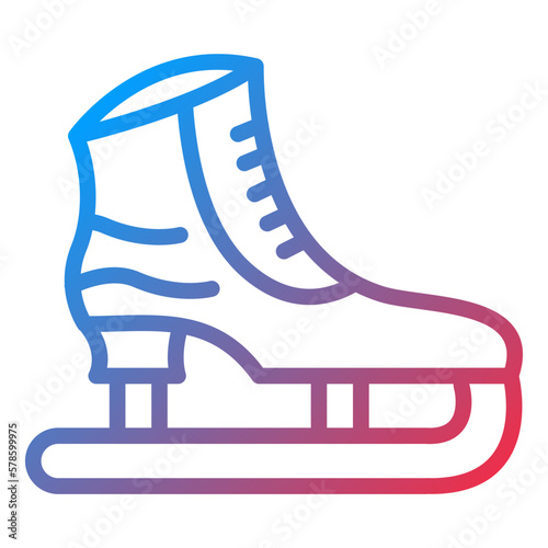 Vector Design Ice Skate Icon Style