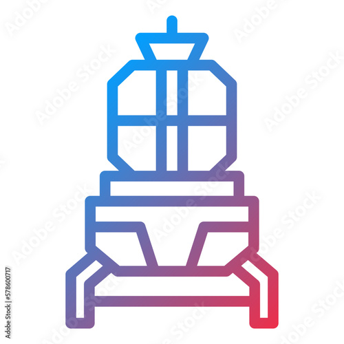 Vector Design Lander Icon Style