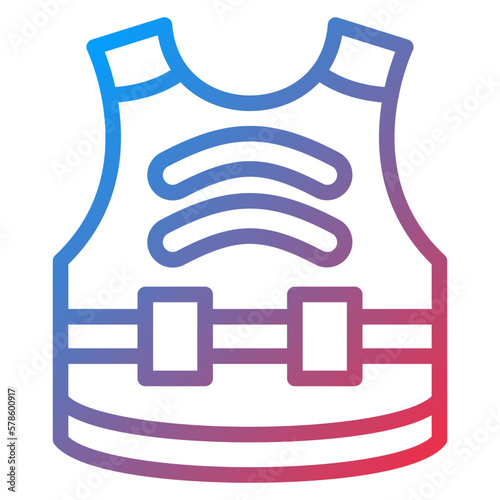 Vector Design Bulletproof Vest Icon Style
