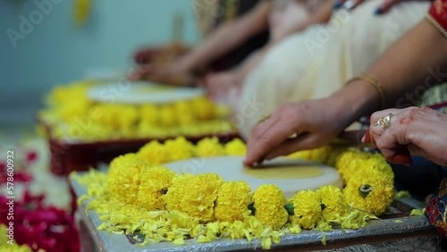 Hindu Gujarati wedding vana rasam moment . photo