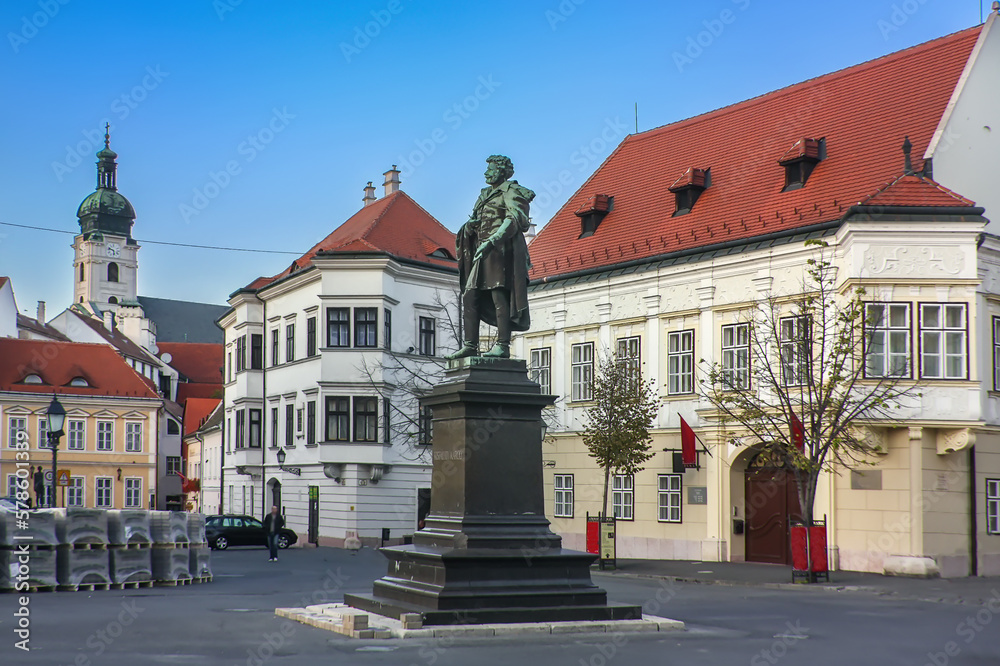 Square in Gyor, Hungary