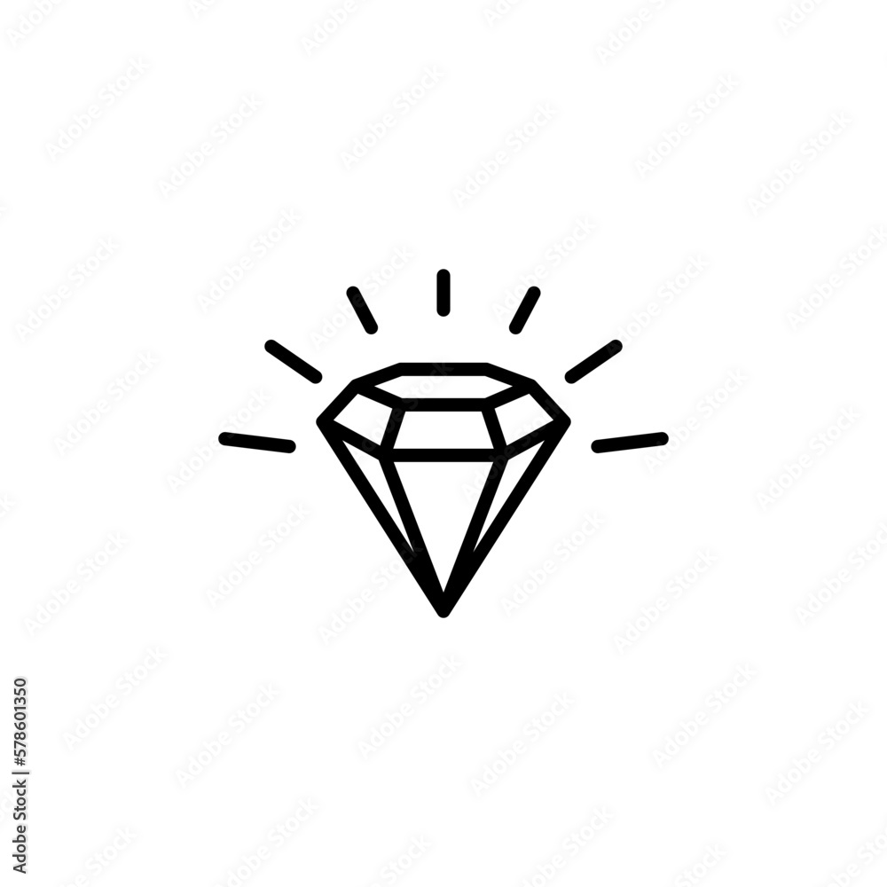 Diamond Trendy Icon vector design templates Diamond Trendy Icon vector design templates