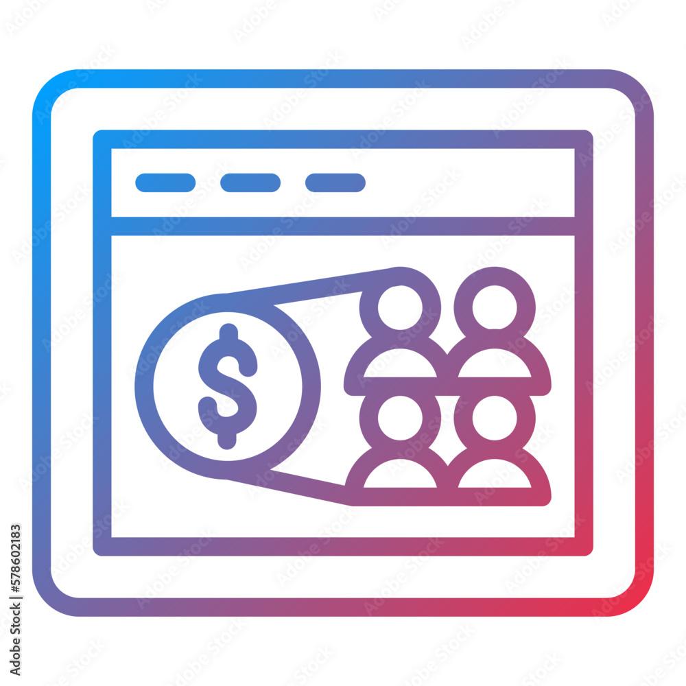 Vector Design Web Affiliate Marketing Icon Style Vector Design Web Affiliate Marketing Icon Style