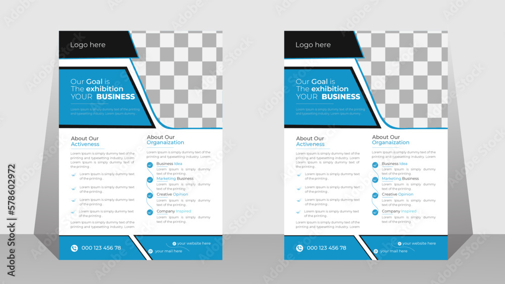  Corporate Business flyer   template design ,Business  promotion,  digital publication, vector & Editable Leaflet .
