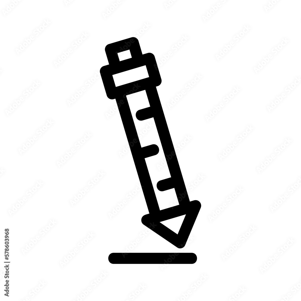 ballpoint icon or logo isolated sign symbol vector illustration - high-quality black style vector icons
