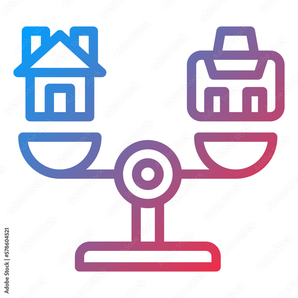 Obraz premium Vector Design Balance Work Icon Style