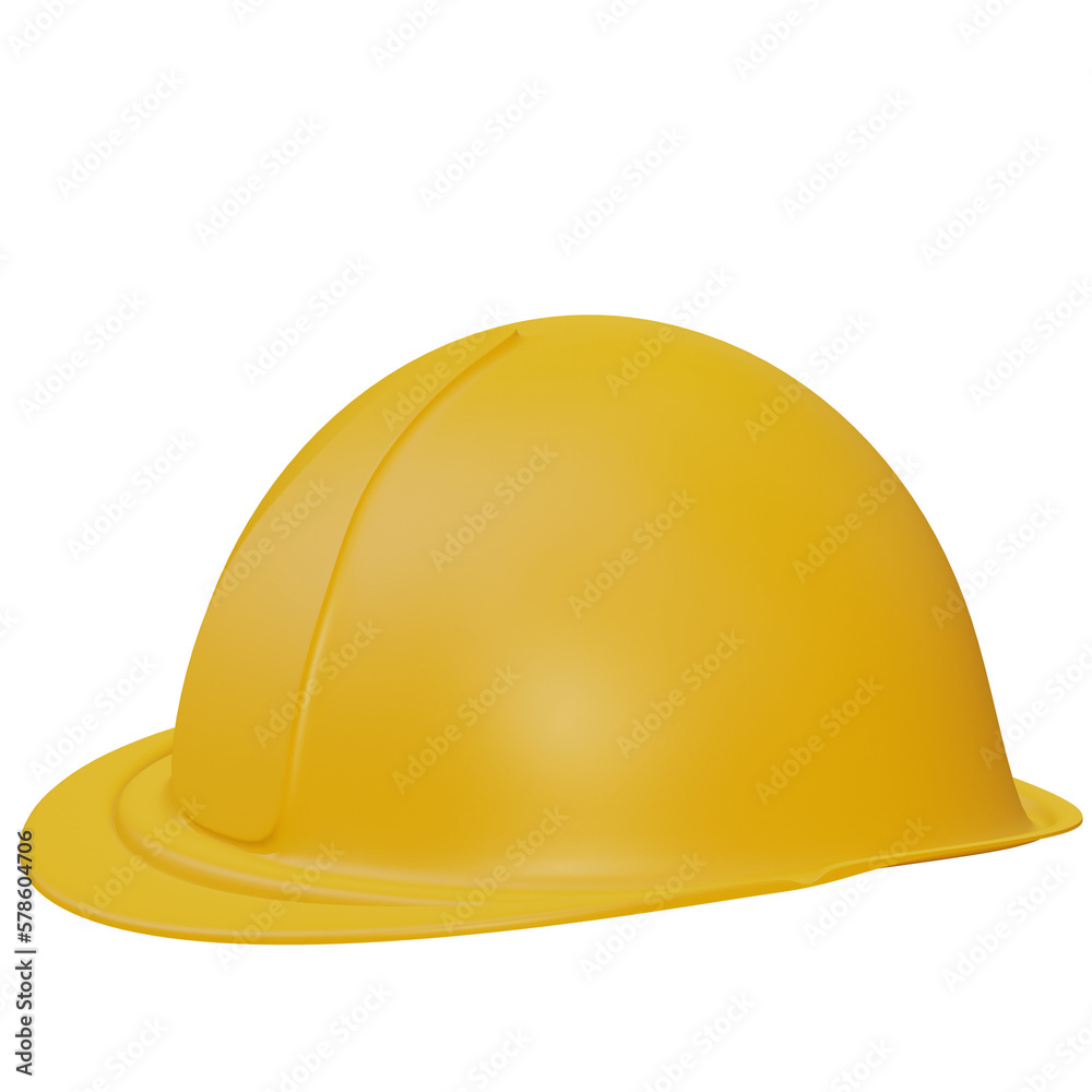 Fototapeta premium 3d helmet contractor equipment