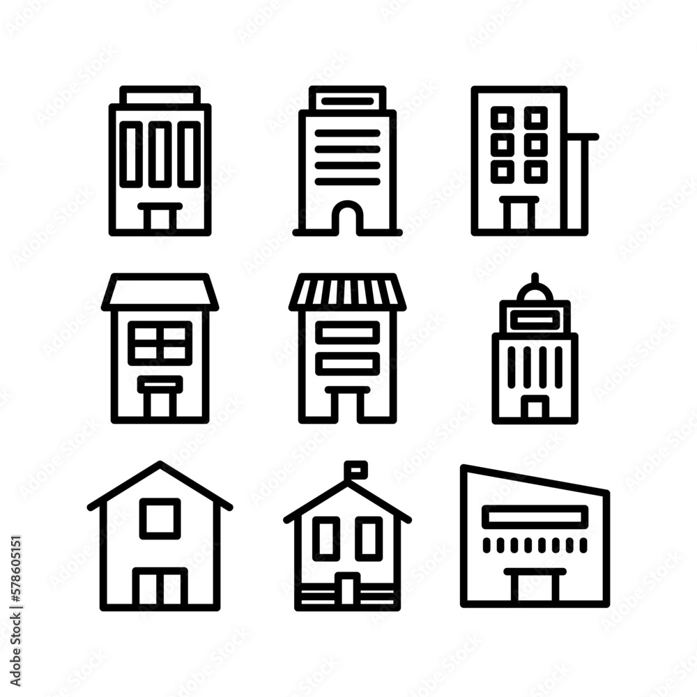 building icon or logo isolated sign symbol vector illustration - high-quality black style vector icons
