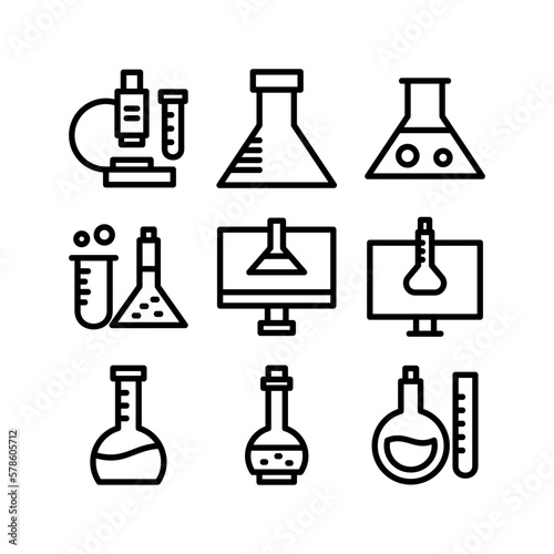 chemistry icon or logo isolated sign symbol vector illustration - high-quality black style vector icons 
