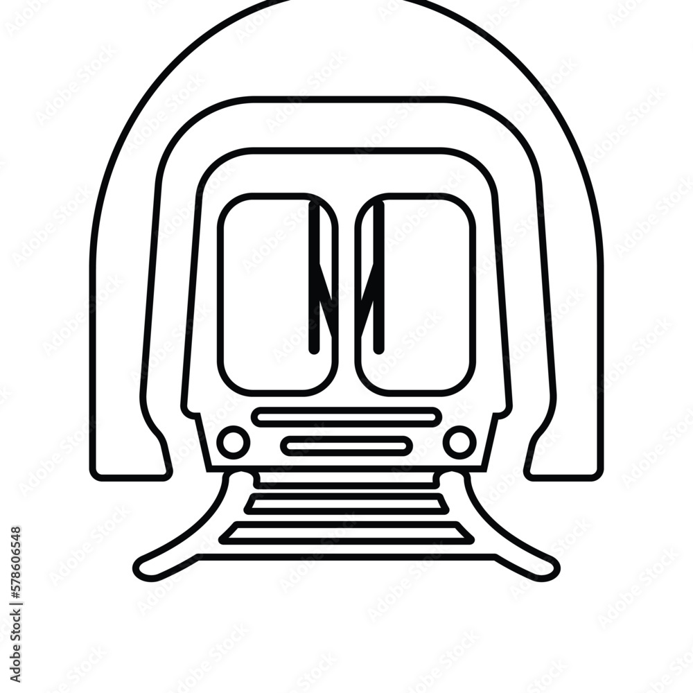 intercity, international, freight trains, linear icon intercity, international, freight trains, linear icon