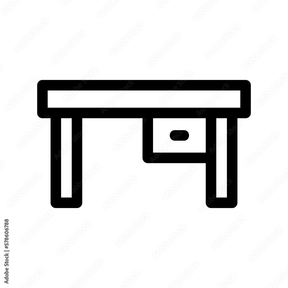 Fototapeta premium desk icon or logo isolated sign symbol vector illustration - high-quality black style vector icons 