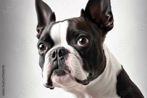 Boston Terrier: A Playful and Lively Dog's Portrait © Kateryna