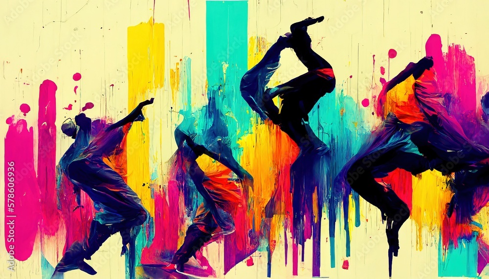 colorful art of crazy hip hop dance 8k background colorful art of crazy hip hop dance 8k background
