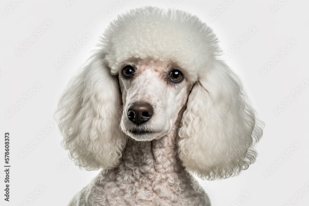 Proud Poodle Pose: A Regal Dog Portrait Proud Poodle Pose: A Regal Dog Portrait
