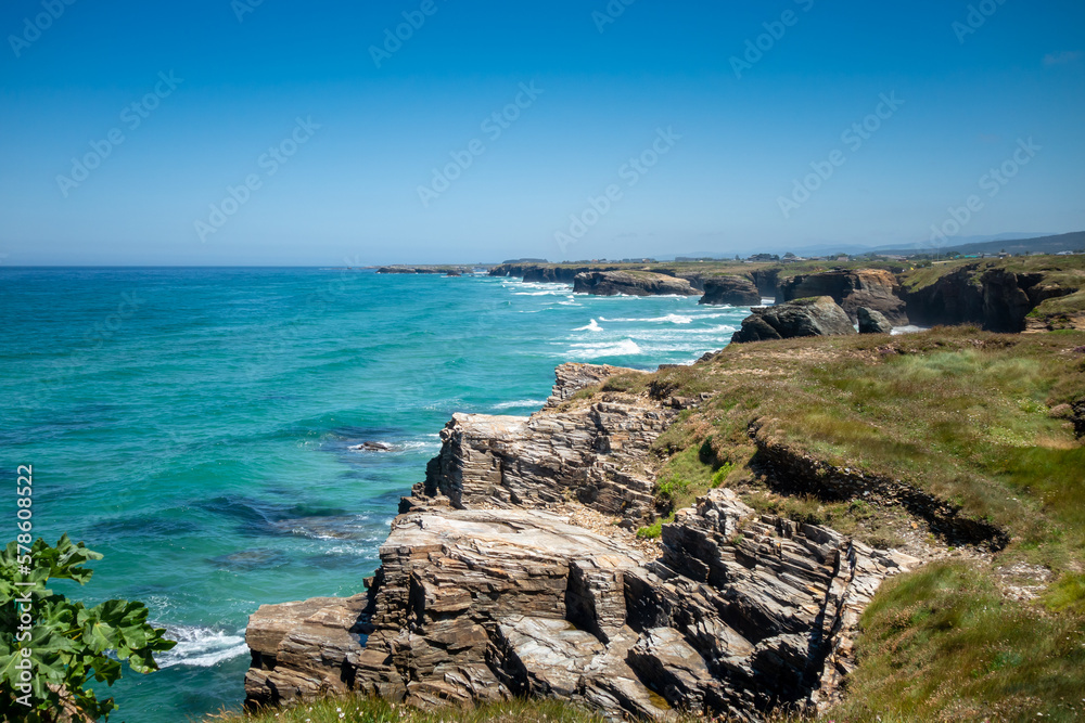 As Catedrais beach - Beach of the Cathedrals - Galicia, Spain