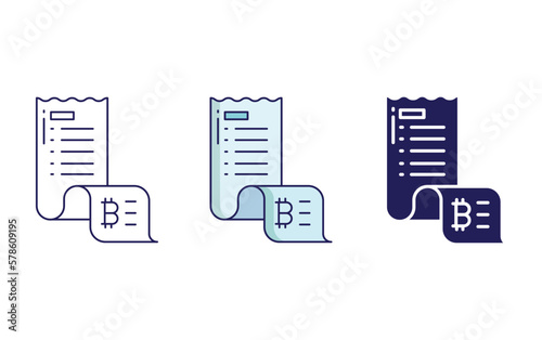 Invoice vector icon