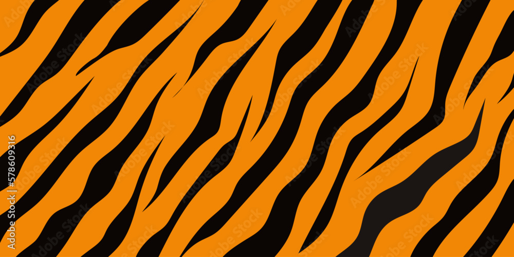 Tiger seamless pattern. Tiger skin background Tiger seamless pattern. Tiger skin background