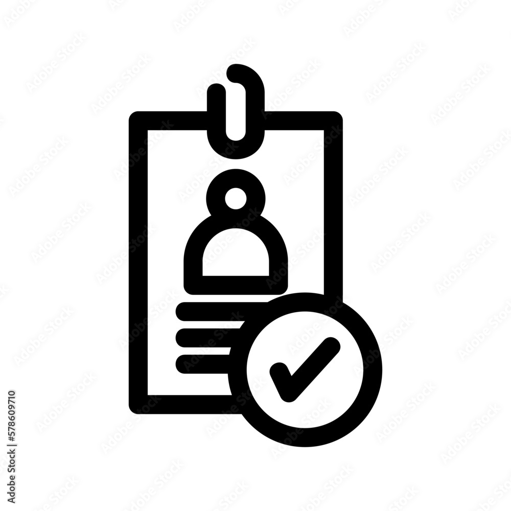 id card icon or logo isolated sign symbol vector illustration - high-quality black style vector icons
