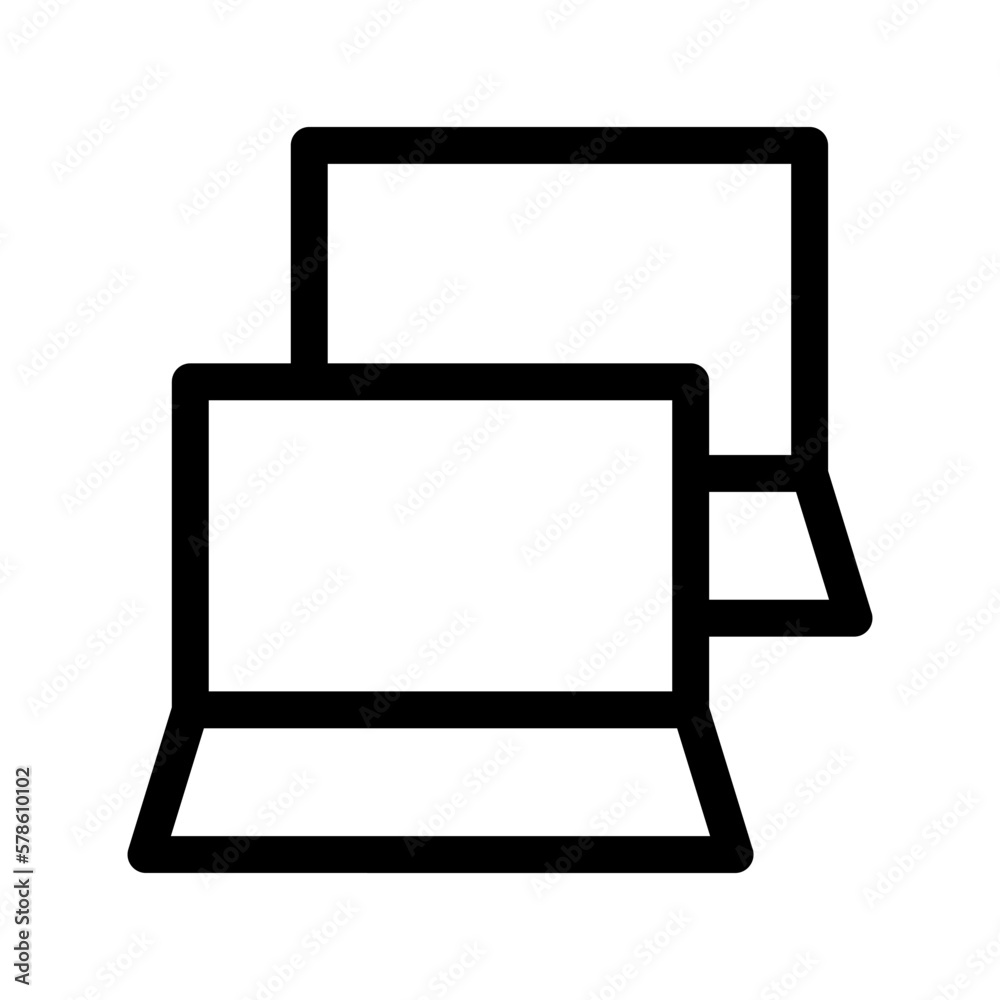 laptop icon or logo isolated sign symbol vector illustration - high-quality black style vector icons
