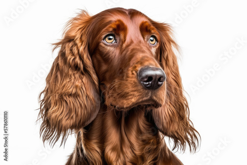 Graceful Irish Setter: A Majestic Dog Portrait