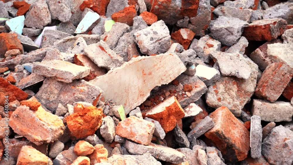 Temanggung, Indonesia - September 2022 : close up of broken bricks and wall with blur background. Perfect for background, film, documentation, education, ect. Temanggung, Indonesia - September 2022 : close up of broken bricks and wall with blur background. Perfect for background, film, documentation, education, ect.